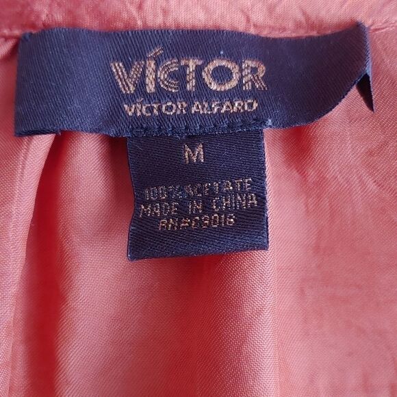 Victor Alfaro lustrous orange tunic top medium - Picture 10 of 11